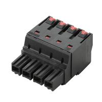 2493170000 Weidmüller BU/SU 10.16 BUF 10.16IT/02/180 AG BK BX Series PCB Connector, 2-Contact, 10.16 mm Pitch, 1-Row