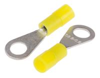 239-4127 RS PRO Insulated Ring Terminal, M3.5 Stud Size, 0.2mm² to 0.5mm² Wire Size, Yellow