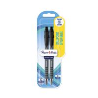 2027739 Paper Mate Black Ball Point Pen, 1 mm Tip Size