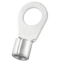 270-7476 RS PRO Uninsulated Crimp Ring Terminal, 6.5mm Stud Size, 2.5mm² to 6mm² Wire Size, Silver