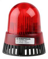 42012075 Werma 420 Series Red Sounder Beacon, 24 V ac/dc, IP65, Surface Mount, 105dB at 1 Metre