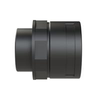 bvnd-m508gt Straight, Conduit Fitting, 48mm Nominal Size, M50, Polyamide 6, Black