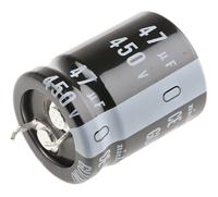 lgu2w470mely Nichicon 47μF Aluminium Electrolytic Capacitor 450V dc, Snap-In - LGU2W470MELY
