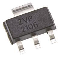 zvp2106gta DiodesZetex Type P-Channel MOSFET, 450 mA, 60 V Enhancement, 4-Pin SOT-223