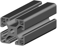 187-3275 RS PRO Black Aluminium Profile Strut, 40 x 40 mm, 8mm Groove, 3000mm Length