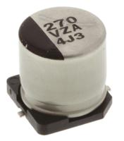 eehza1v271p Panasonic 270μF Surface Mount Polymer Capacitor, 35V dc