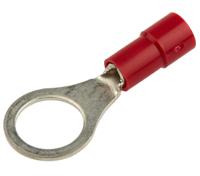 613-9299 RS PRO Insulated Ring Terminal, M8 Stud Size, 0.5mm² to 1.5mm² Wire Size, Red