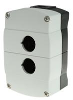 800f-2pm Allen Bradley Grey Plastic 800F Push Button Enclosure - 2 Hole 22mm Diameter