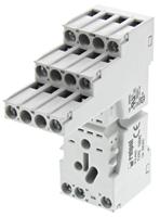 gzm2-gray Relpol 8 Pin 300V ac DIN Rail, Panel Mount Relay Socket, for use with R2N Series Relay