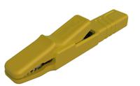 932146103 Hirschmann Test & Measurement Alligator Clip 4 mm Connection, Nickel Plated Brass Contact, 25A, Yellow