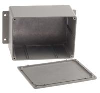 621-4895 RS PRO Grey Die Cast Aluminium Enclosure, IP66, Flanged, Grey Lid, 168.7 x 101.6 x 76.5mm