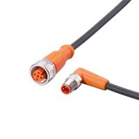evc452 ifm electronic Male 3 way M8 to Female 5 way M12 Communication Cable, 1 m