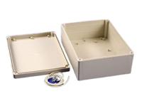rp1465 Hammond RP Series Light Grey ABS General Purpose Enclosure, IP65, Light Grey Lid, 220 x 165 x 85mm