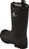 nickes5no44 Delta Plus NICKEL S5 CI SRC Black, White Steel Toe Capped Men's Safety Boots, UK 10, EU 44