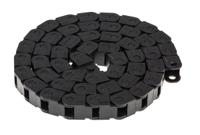 06100180 Igus 6, e-chain Black Cable Chain - Flexible Slot, W16.5 mm x D15mm, L1m, 18 mm Min. Bend Radius, Igumid G