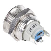 av09100ea200 APEM Push Button Switch, Latching, 19.2mm Cutout, 48V dc, IP65