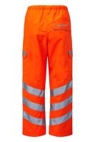 pr503s-s PULSAR PR503 Orange Hi Vis Trouser Waterproof, Breathable 30 to 33 in S Leg Length 29in
