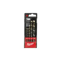 4932480157 5-Piece Hammer Drill Bit Set for Concrete, 10mm Max, 4mm Min, Carbide Tipped Bits