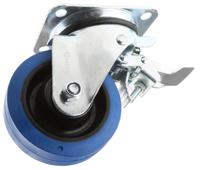 13817222 Guitel Hervieu Braked Swivel Castor Wheel, 300kg Capacity, 125mm Wheel