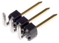 90121-0763 Molex C-Grid III Series Right Angle Through Hole Pin Header, 3 Contact(s), 2.54 mm Pitch, 1 Row, Unshrouded