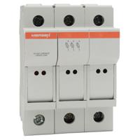 m1062680-cmc83 Mersen 25A Rail Mount Fuse Holder for 8 x 31mm Fuse, 3P, 400V ac