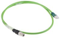 tcsecl1m3m1s2 Schneider ElectricConneXium - Ethernet, 1m M12 to Male RJ45 Male Shielded, Terminated PVC Sheath
