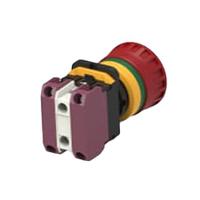 pbes22l020r TE Connectivity PBES22 Series Illuminated Emergency Stop Push Button, Panel Mount, 22.3mm Cutout, 2NC, IP20, IP65