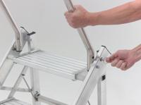 02379403 TUBESCA Aluminium 3 steps Step Ladder, 0.71m platform height, 1.33m open length