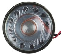117-6045 RS PRO 8Ω 1W Miniature Speaker 50mm Dia. , 135mm Lead Length, 50 (Dia.) x 7.6mm