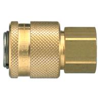 30kaiw21spn Legris Nickel Plated Brass Female Pneumatic Quick Connect Coupling, 1/2 in Female 30mm Female Thread