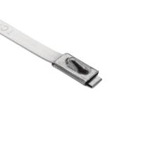 111-93279-mbt27s-ss316-ml HellermannTyton Cable Tie, Roller Ball, 685mm x 4.6 mm, Metallic 316 Stainless Steel, Pk-100