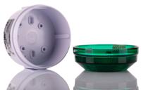 led195-01wh-04 Moflash LED195 Series Green Multiple Effect Beacon, 8 → 20 V ac/dc, Surface Mount, Wall Mount, LED Bulb, IP65