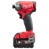 m18fqid-502x Milwaukee M18FQID-502X - 18V Impact Driver with 1 x 5Ah Batteries