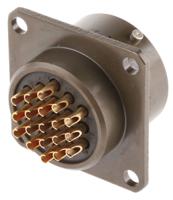 451-02e-1419s-50 Amphenol Socapex, 451 19 Way Panel Mount MIL Spec Circular Connector Receptacle, Socket Contacts,Shell Size 14, Bayonet