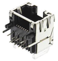 tm11r-5m2-88-lp70 Hirose TM11R Series Female RJ45 Connector, Panel Mount, Through Hole, Cat5e, STP Shield Right Angle 8P8C -Way