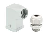 7635007605 Wieland 76 Heavy Duty Power Connector Hood, M20 Thread, Side Entry