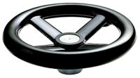 161-2024 RS PRO Black Phenoplast, Vegetal Fibre Reinforced Hand Wheel, 250mm diameter