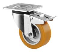 3677itp100p62 Tente Braked Swivel Castor Wheel, 300kg Capacity, 100mm Wheel