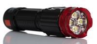 219-8132 RS PRO LED Torch Black, Red - Rechargeable 1800 lm, 120 mm