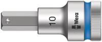 05003825001 Wera 1/2 in Drive Bit Socket, Hex Bit, 10mm, VDE/1000V, 60 mm Overall Length