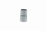 m120515-c Teng Tools 1/2 in Drive 15mm Standard Socket, 12 point, 38 mm Overall Length