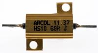 hs10-68r-j Arcol, 68Ω 10W Wire Wound Chassis Mount Resistor HS10 68R J ±5%