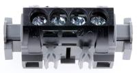 0-048-50 Legrand Distribution Block, 4 Way, 1.5 → 16mm², 80A, 400 V ac, Black