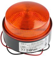 x80-02-01 Moflash X80 Series Amber Flashing Beacon, 10 → 100 V dc, 20 → 72 V ac, Surface Mount, Xenon Bulb, IP67