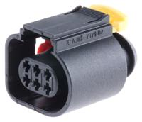 284716-4 TE Connectivity, Micro Timer II Automotive Connector Socket Black Cable Mount 6 Way