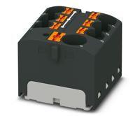 3273870 Phoenix Contact Distribution Block, 7 Way, 6mm², 32A, 450 V, Black