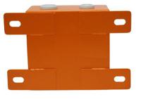 232-0527 RS PRO Orange Steel Junction Box, IP65, 200 x 200 x 105mm