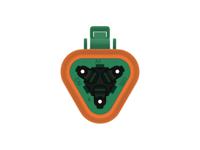 dt06-3s-tn03 TE Connectivity, DT06-3S Automotive Connector Socket Green Cable 3 Way, Cable Termination DT06-3S-TN03