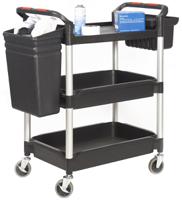103-8686 RS PRO 3 Shelf Plastic Trolley, 1100 x 490mm, 150kg Load