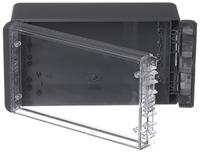 96025234-b-221309-pc-v0-g-7024 Bopla Bocube Series Graphite Grey Polycarbonate V0 Enclosure, IP66, IP68, IK07, Transparent Lid, 231 x 125 x 90mm